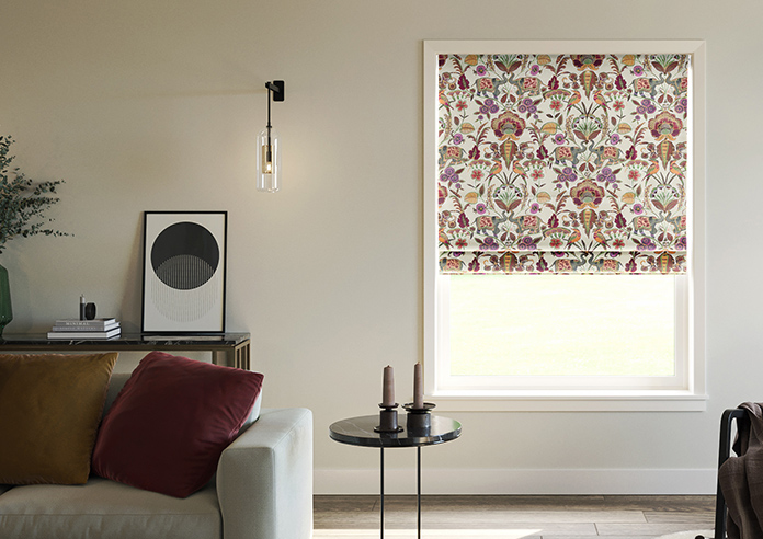 Bangalore Faux Silk, Maroon - Roman Blind - Image 3